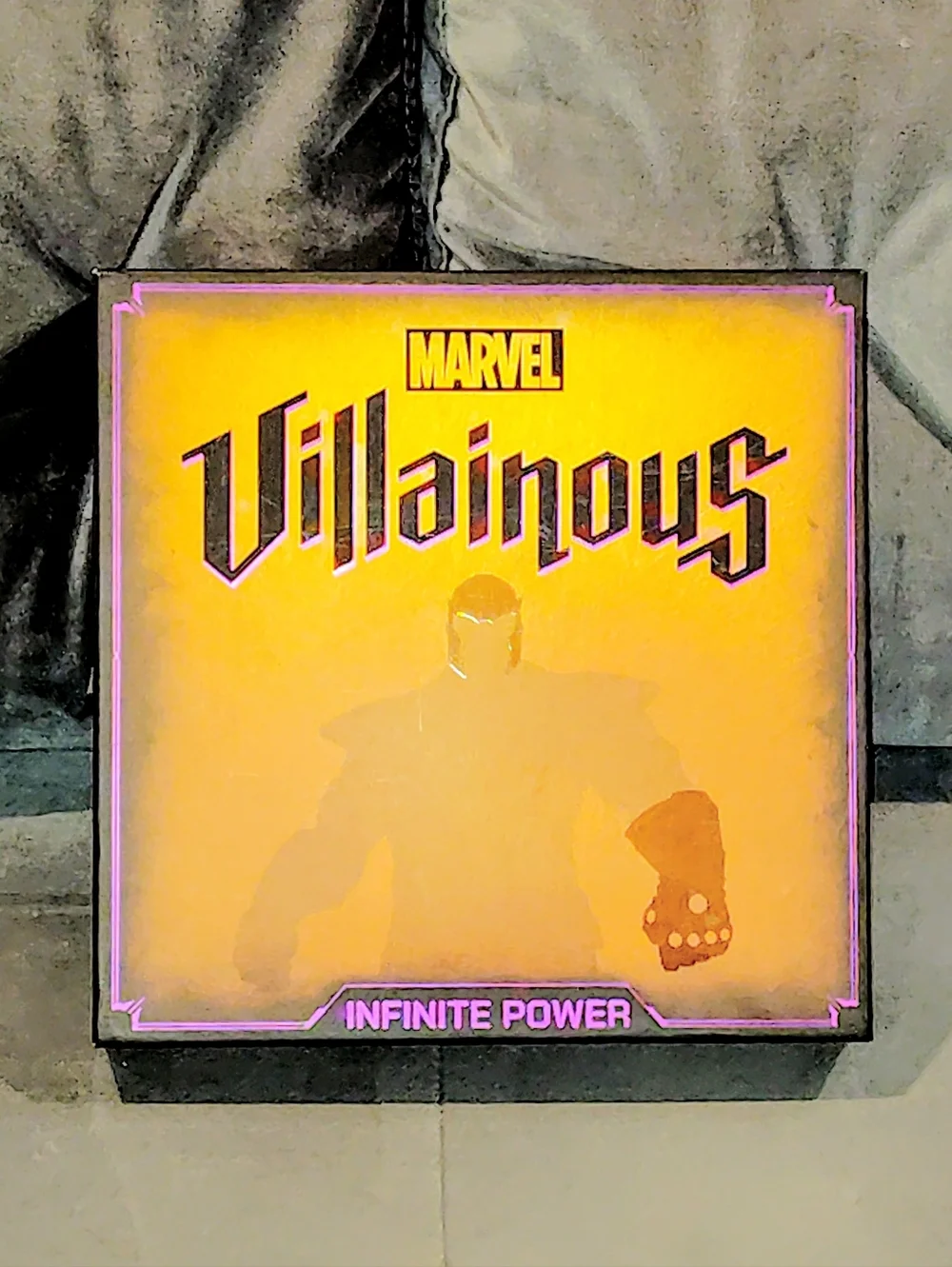NOB MARVEL VILLAINOUS INFINITE POWER BOARD GAME GOLD BOX ARTWORK COMPLETE GAME
